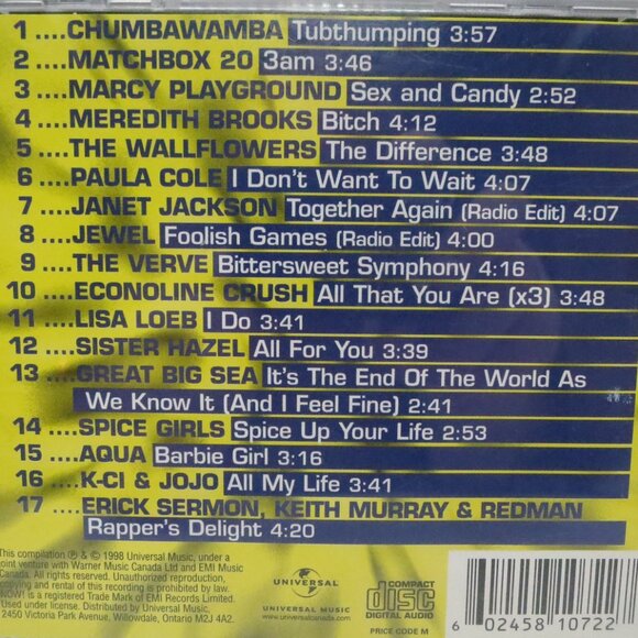 Now 3 CD Disc Various Artists Universal Music 1998 Matchbox 20 Etc - Picture 2 of 3